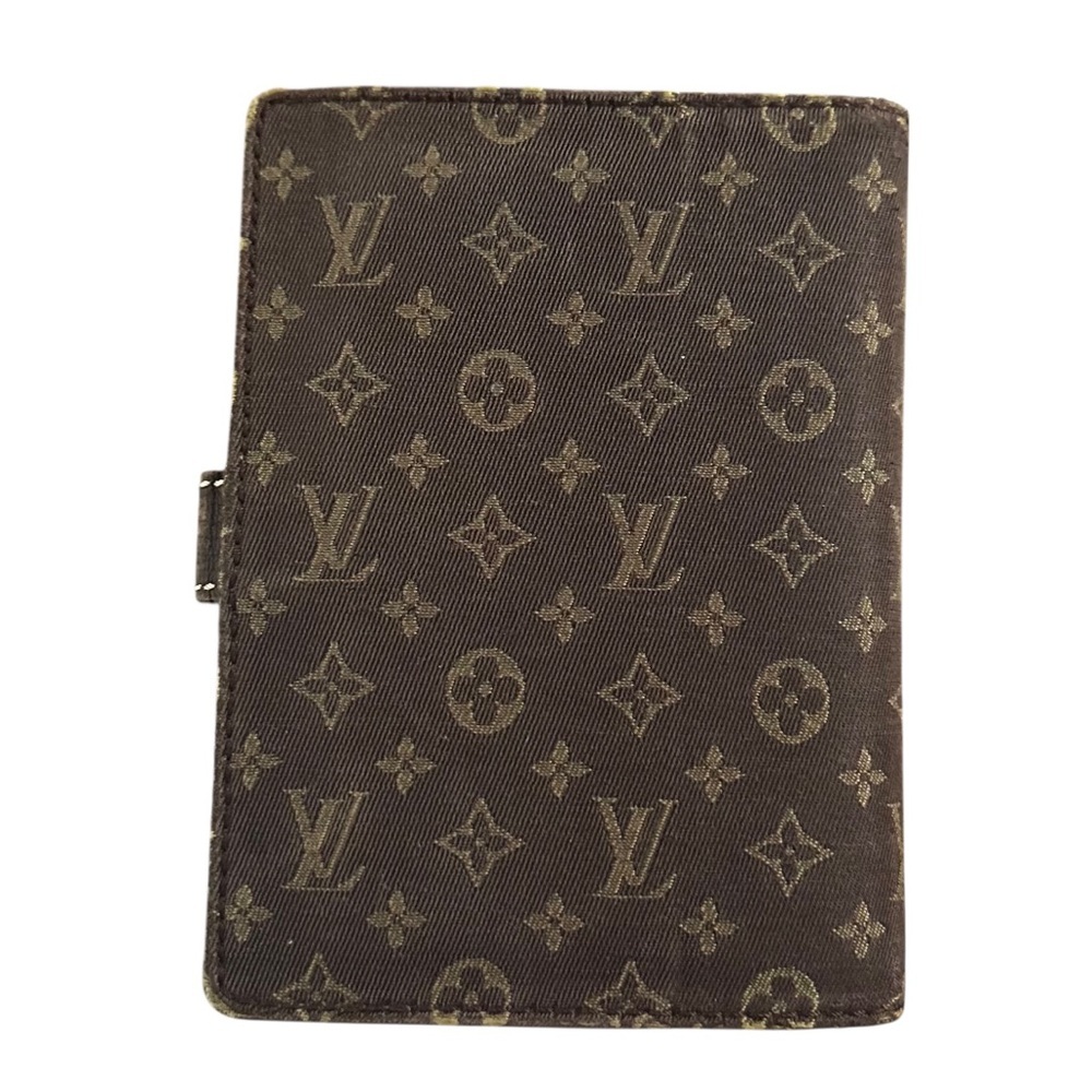 Louis Vuitton Brown Mini Lin Monogram Agenda PM Passport Journal Organizer - Picture 4 of 12